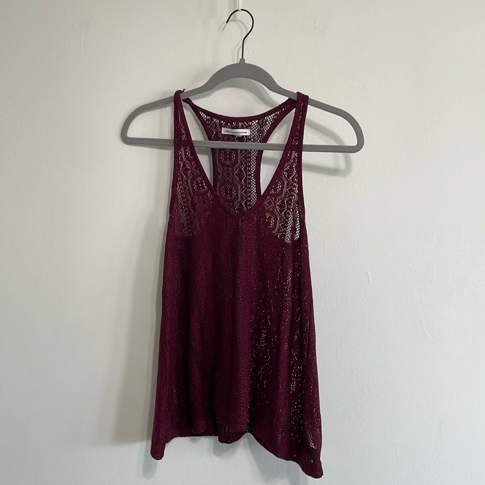 AE Lace Cut Out Tank Top